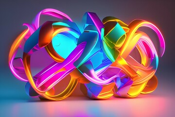 abstract colorful background with circles-Generate AI
