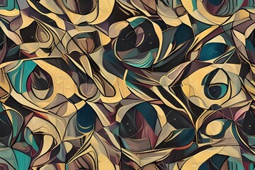 seamless background with leaves-Generate AI