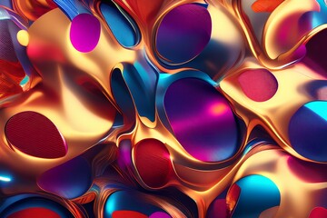 abstract background with circles-Generate AI