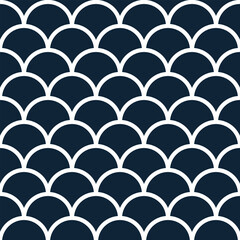 Classic fabric seamless pattern. Scale geometric seamless pattern.