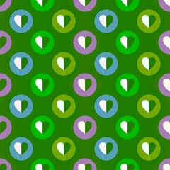 Valentines hearts cartoon pattern for wrapping and kids clothes print and fabrics and gift box