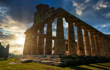 Temple of Athena in Paestum, Italy.