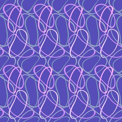 Fototapeta premium Abstract geometric seamless circle stripes ribbons pattern for wrapping paper and fabrics and linens and kids