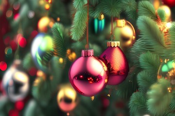 christmas tree decorations - Generate AI
