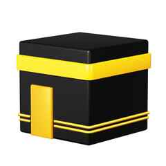 kaaba 3d render icon illustration