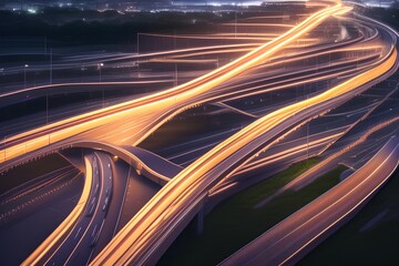 traffic in the night - Generate AI