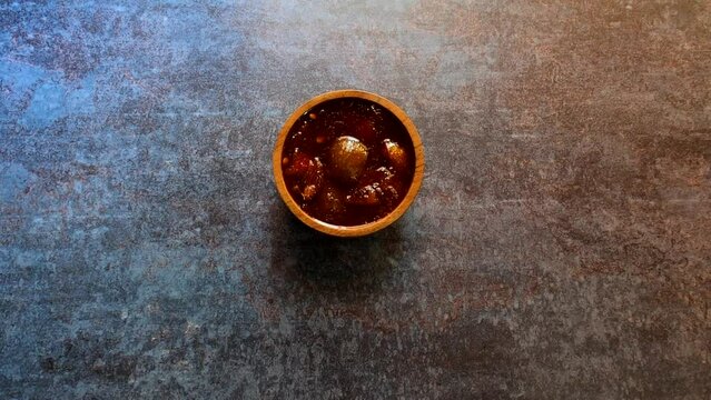 Indian traditional sweet lime pickle