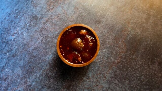 Indian traditional sweet lime pickle