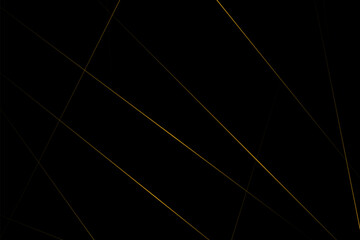 Abstract black with gold lines, triangles background modern design. Vector illustration EPS 10.
