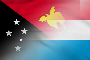 Papua New Guinea and Luxembourg government flag transborder negotiation LUX PNG