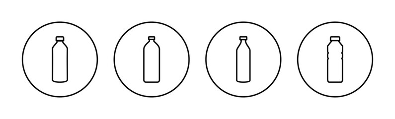 Bottle icon vector for web and mobile app. bottle sign and symbol