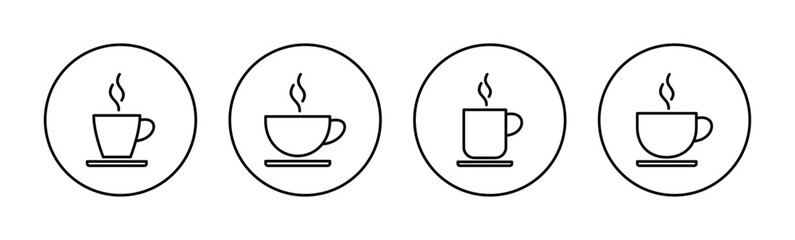 coffee cup icon vector for web and mobile app. cup a coffee sign and symbol