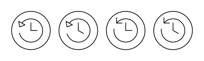 History icon vector for web and mobile app. recent event history sign and symbol