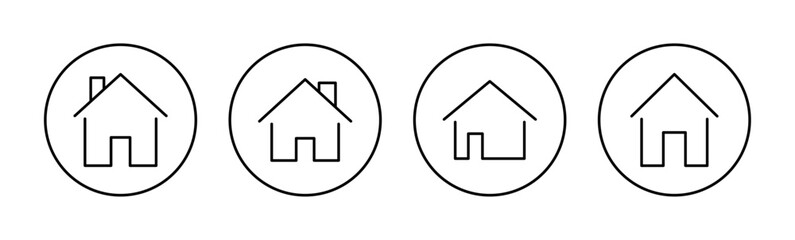 House icon vector for web and mobile app. Home sign and symbol
