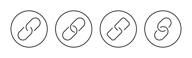 Link icon vector for web and mobile app. Hyperlink chain sign and symbol