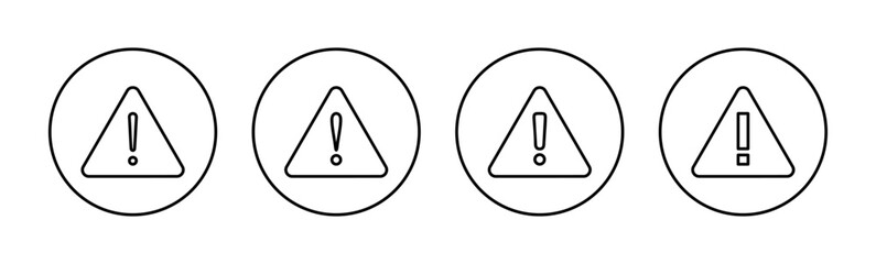 Exclamation danger sign for web and mobile app. attention sign and symbol. Hazard warning attention sign