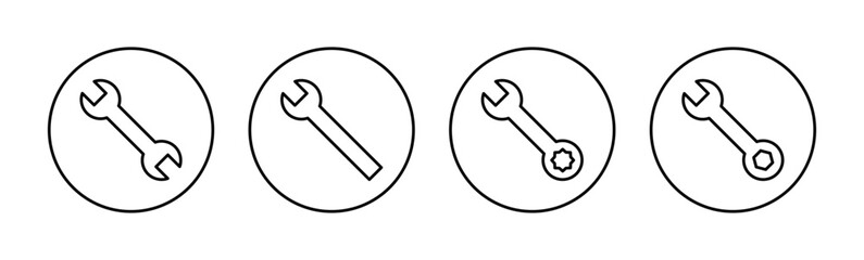 Wrench icon vector for web and mobile app. repair icon. tools sign and symbol