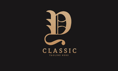 Alphabet Y illustration monogram logo template in silver color and black background