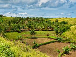 Teletubbies Hill located in the village of Tanglad, Nusa Penida Subdistrict, Bali