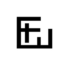 abstract logo design with a box shape