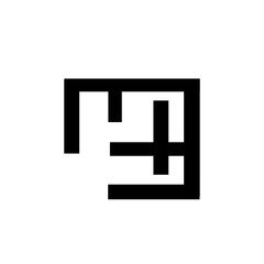 Obraz premium abstract logo design with a box shape