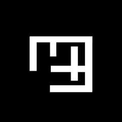 abstract logo design with a box shape