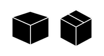 Box icon vector illustration. box sign and symbol, parcel, package