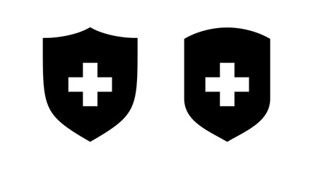 Obraz premium Health insurance icon vector illustration. Insurance document sign and symbol