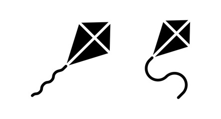 Kite icon vector illustration. kite sign and symbol