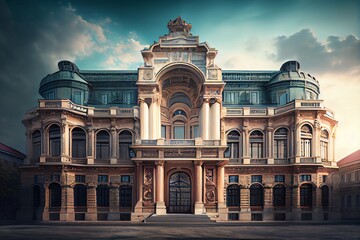 Obraz premium Grand building. Generative AI