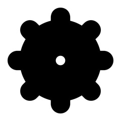 metal gear glyph icon