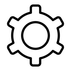 cogwheel line icon
