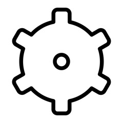 Obraz premium cogwheel line icon