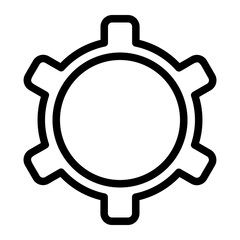 gear line icon