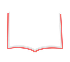 빨간색 책 일러스트 프레임