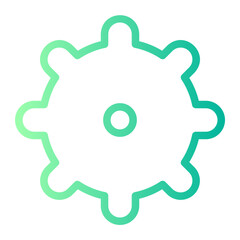 metal gear gradient icon