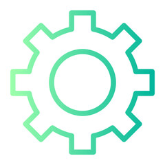 metal gear gradient icon