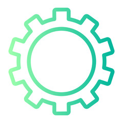 metal gear gradient icon