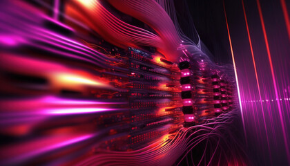 Big data technology concept. Generative Ai