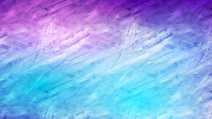 Fototapeta na wymiar 水彩や油彩のグラデーション背景 青と紫のネオンカラー