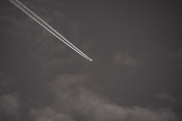 airplane in the sky