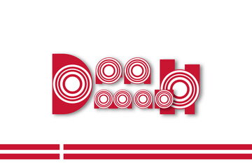 Typography Surround Band, Denmark flag colors