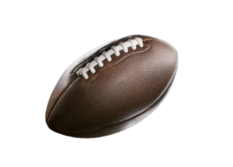 American football ball with transparent background png