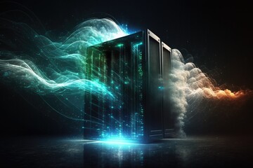 The power of computing using cloud based solutions in a data center.