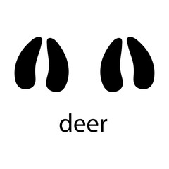 Deer Paw Logo design vector illustration design template.eps