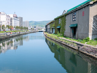 Fototapeta na wymiar The Otaru Canal in Hokkaido, Japan