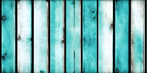 teal blue aqua wooden panel background vertical planks generative ai