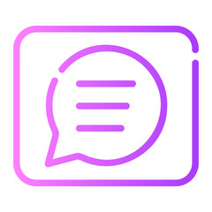 message gradient icon