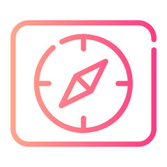 compass gradient icon