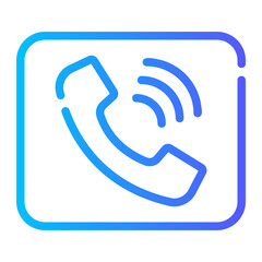 telephone gradient icon
